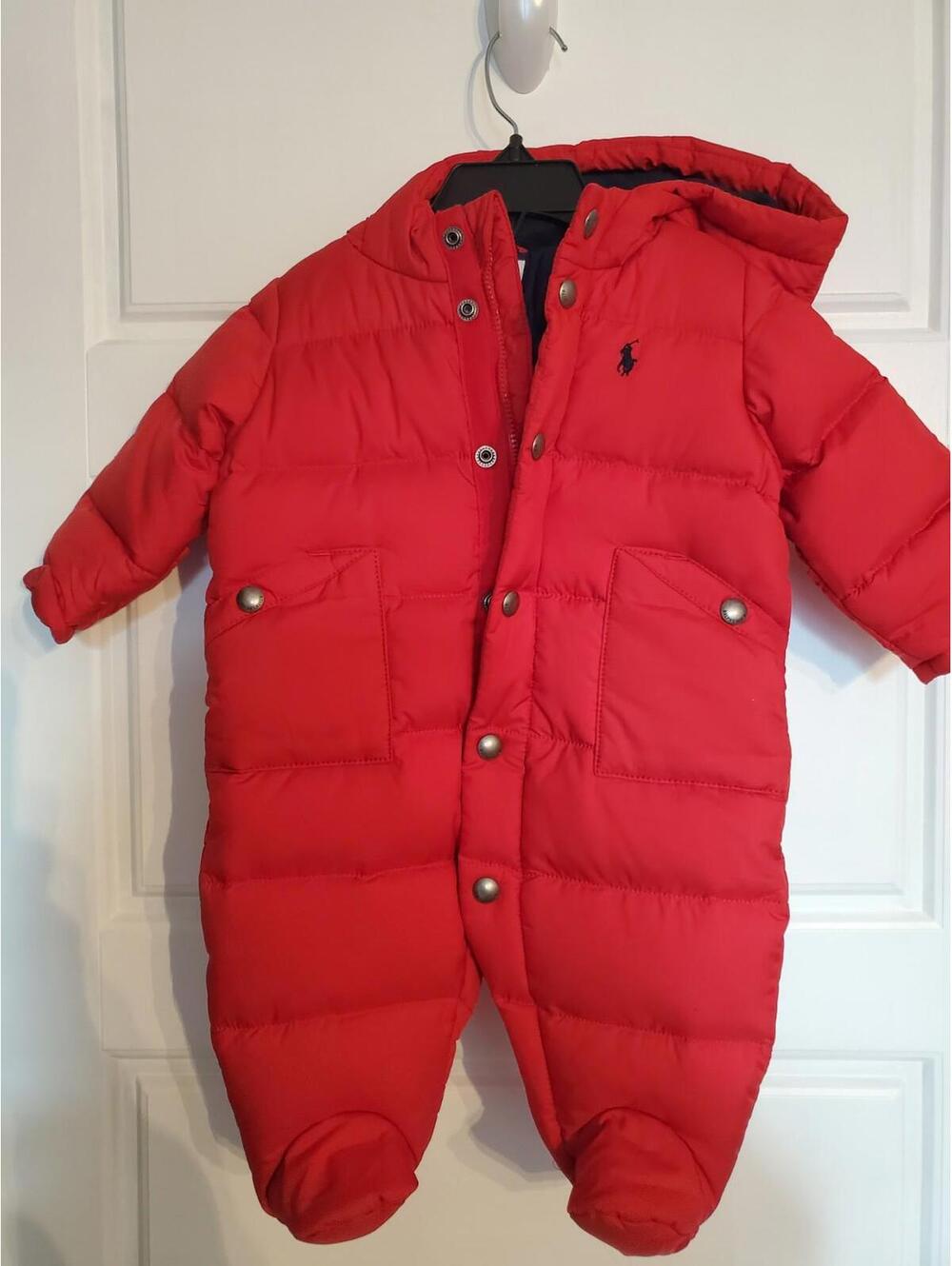 Ralph Lauren Baby  Red/Navy 3 Month Snowsuit